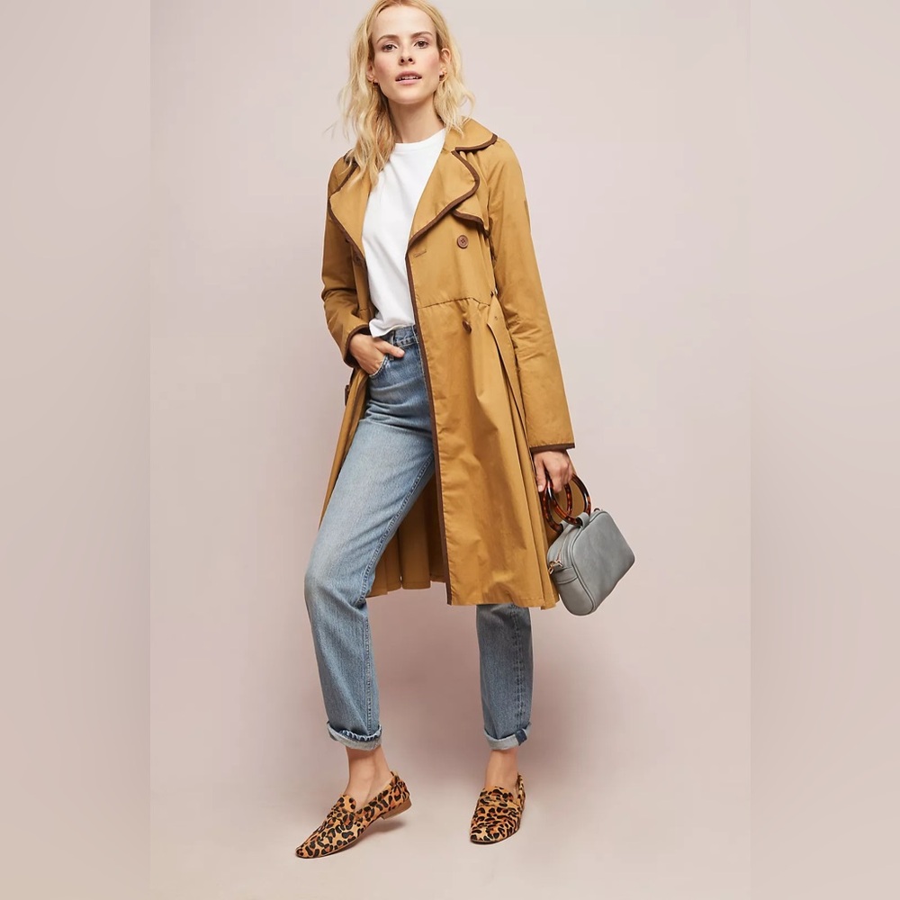 Anthropologie Marley Trench Coat, Size US 2, UK 6 - Picture 10 of 13